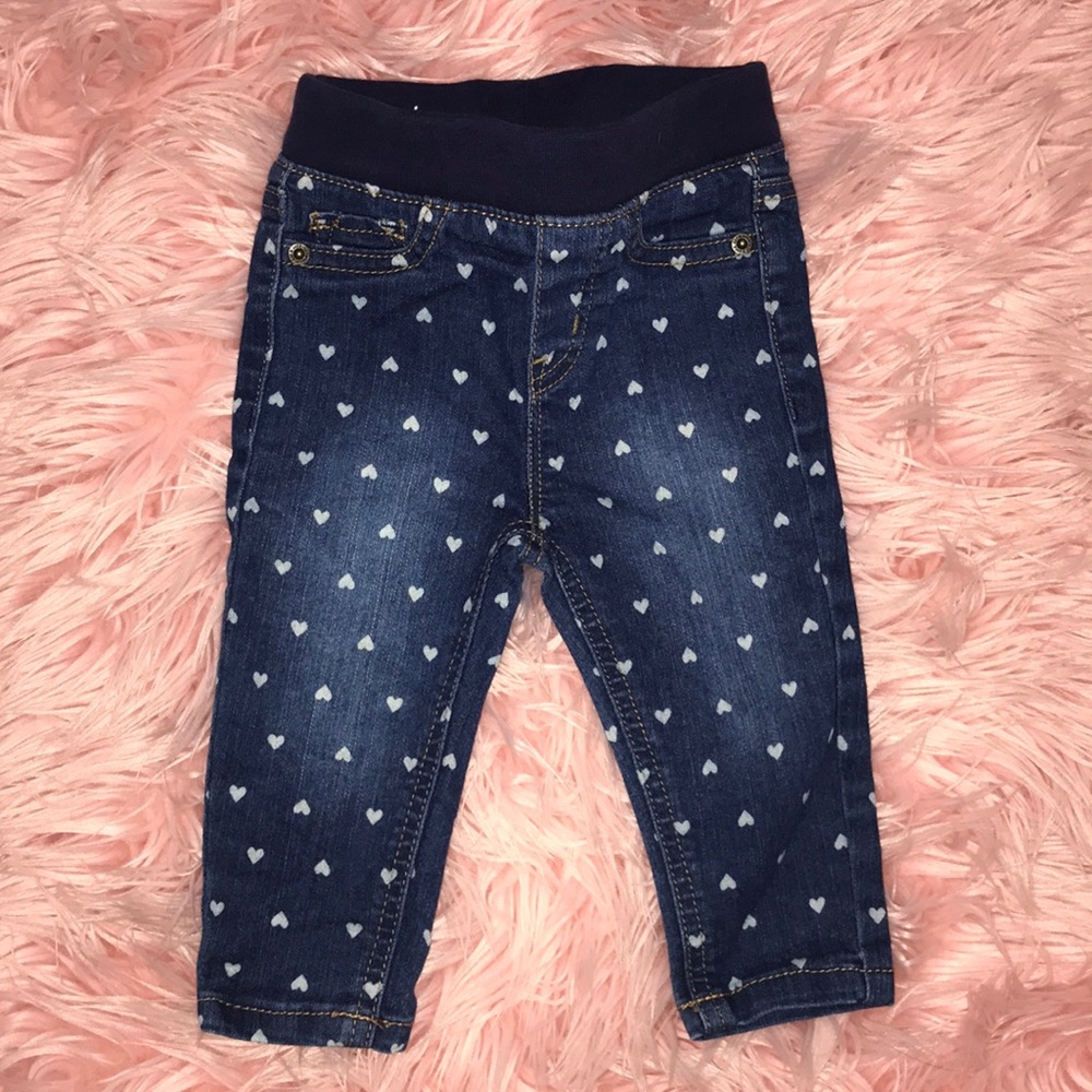 Cat & Jack Heart Print Pull On Jegging